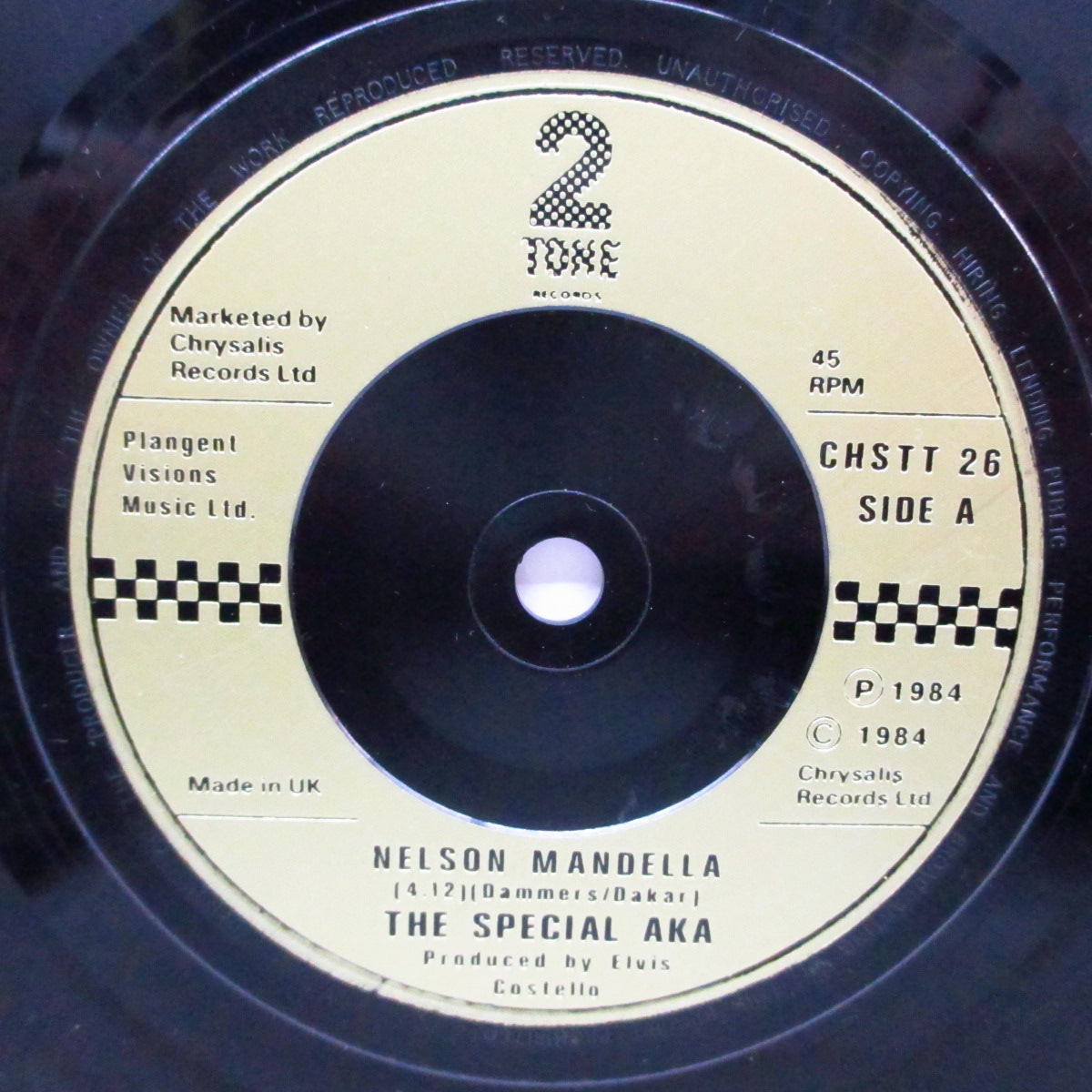 SPECIAL AKA, THE (ザ・スペシャル AKA) - Nelson Mandela (UK '84 再発「金ラベ・小穴フラットセンター」7"+光沢固紙ジャケ)