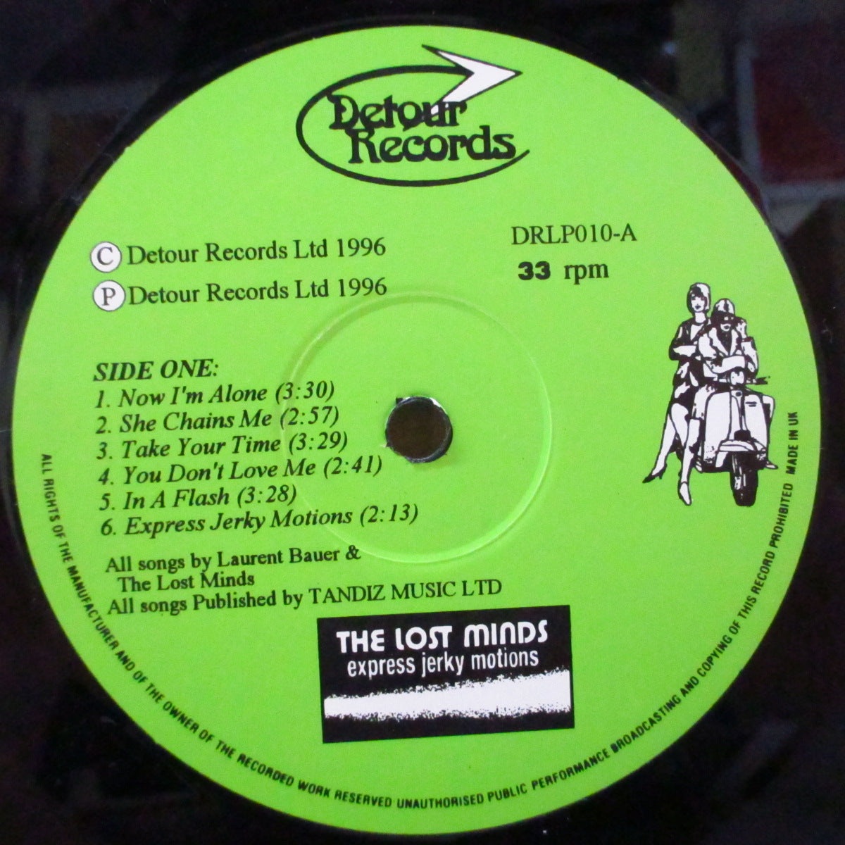 LOST MINDS, THE (ザ・ロスト・マインズ) - Express Jerky Motions (UK 900枚限定 LP)