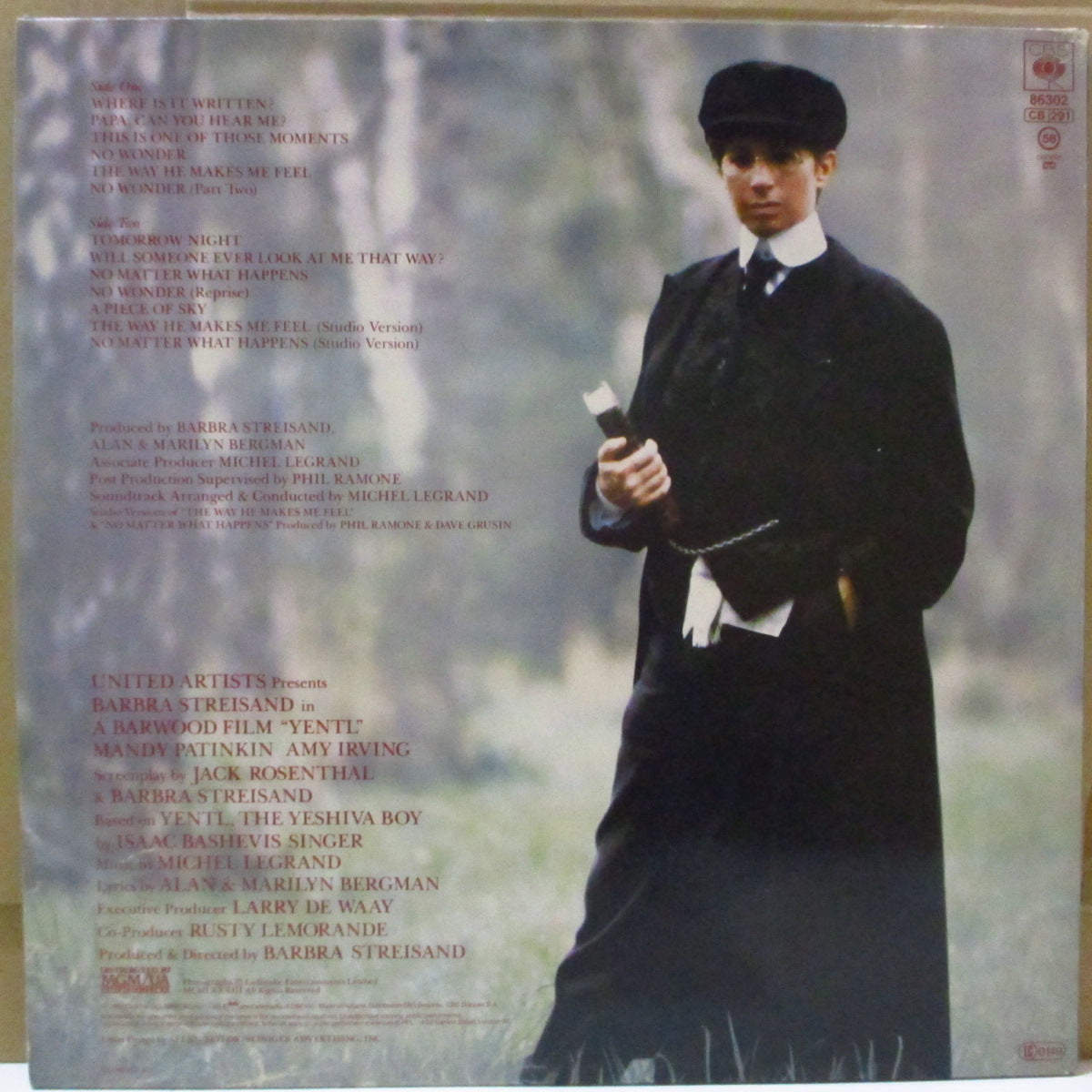 BARBRA STREISAND (バーブラ・ストライサンド) - Yentl (EU オリジナル LP+インナー/光沢見開きジャケ)