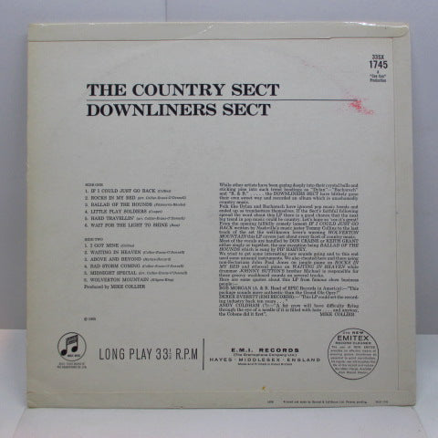 DOWNLINERS SECT (ダウンライナーズ・セクト) - The Country Sect (UK オリジナル「モノラル」LP/表面コーティング3面折り返し有りジャケ) '66年セカンドアルバム!