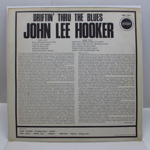 JOHN LEE HOOKER (ジョン・リー・フッカー) - Driftin' Thru The Blues (UK Orig.Stereo LP/CS)