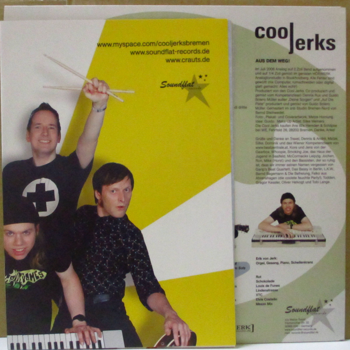 COOL JERKS (クール・ジャークス) - Aus Dem Weg! (German オリジナル LP+ポスター)