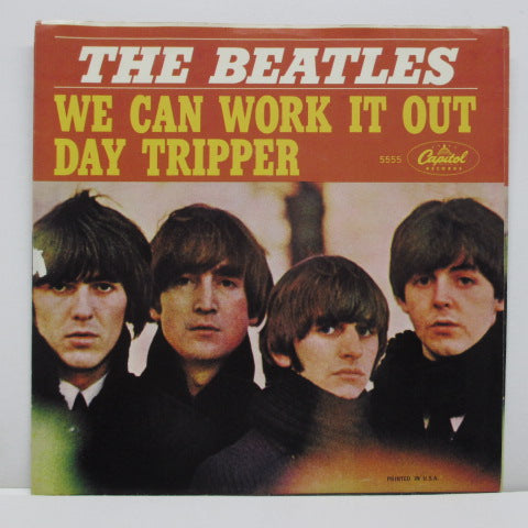 BEATLES (ビートルズ) - We Can Work It Out (US オリジナル 7"+光沢ソフト紙ジャケ)