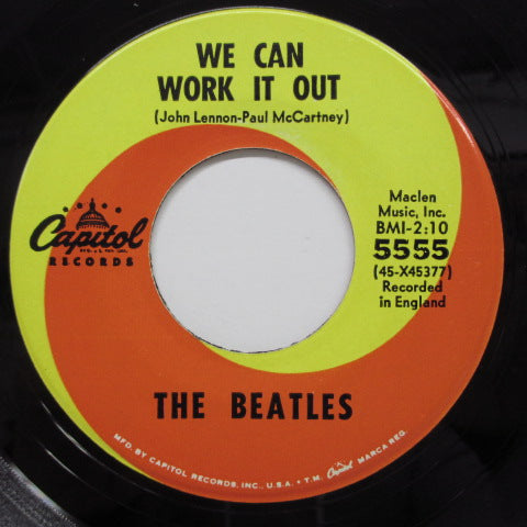 BEATLES (ビートルズ) - We Can Work It Out (US オリジナル 7"+光沢ソフト紙ジャケ)