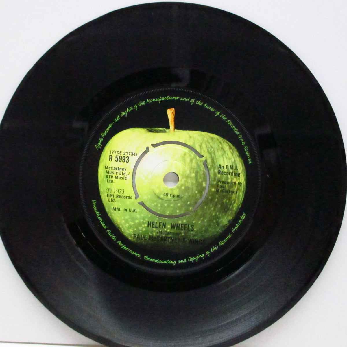 PAUL McCARTNEY & WINGS (ポール・マッカートニー & ウイングス) - Helen Wheels (UK オリジナル 7"/カンパニスリーブ無し)