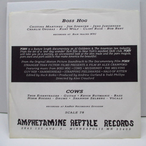 BOSS HOG / COWS - Porn 4 (US Orig.7")