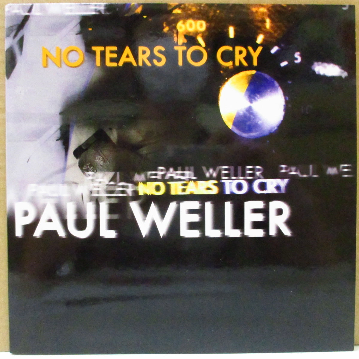 PAUL WELLER (ポール・ウェラー) - No Tears To Cry (UK-EU 限定 7"+「オレンジ&黄色文字タイトル」の光沢固紙ナンバリング入りジャケ)