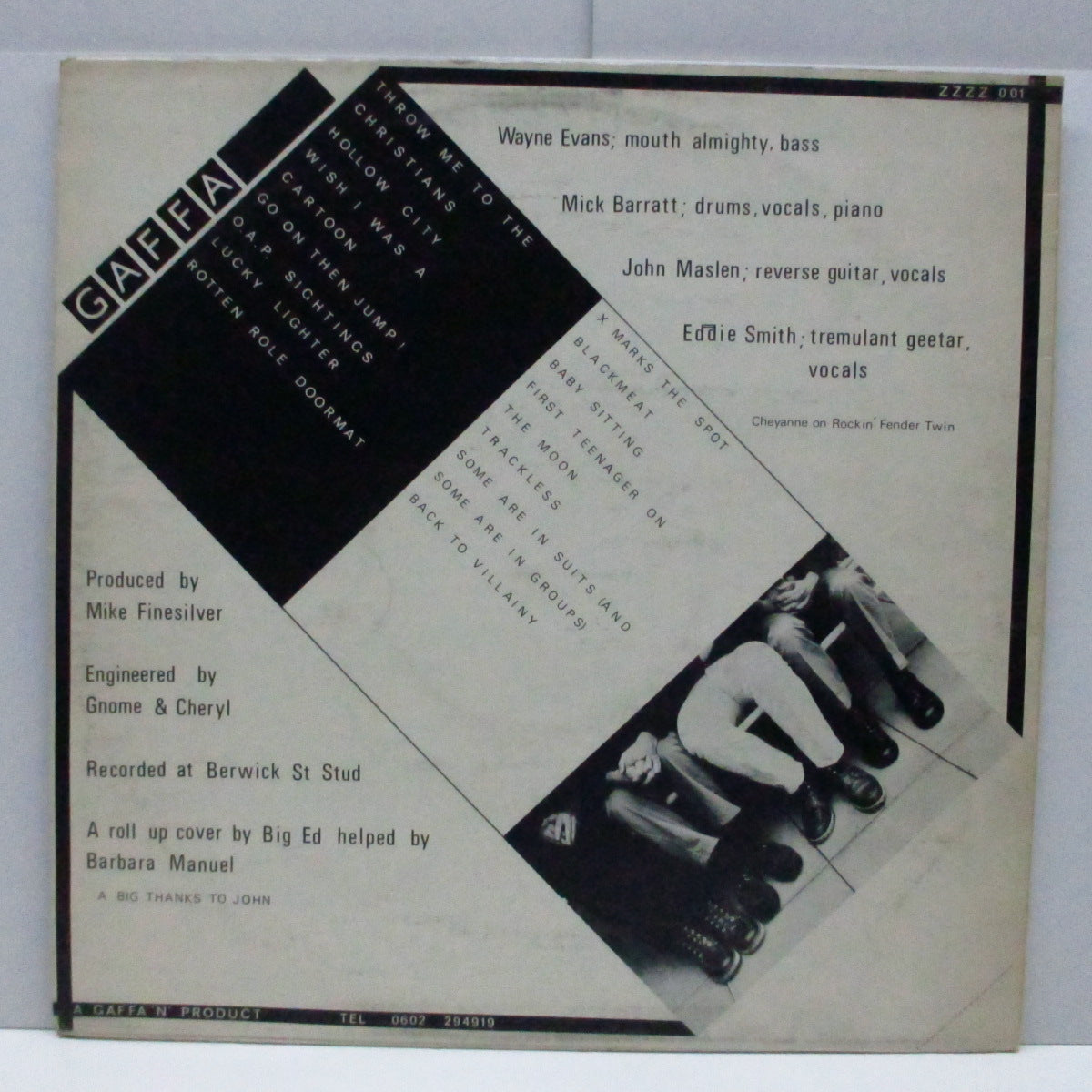 GAFFA (ガッファ) - Neither Use Nor Ornament (UK Orig.LP+Insert)