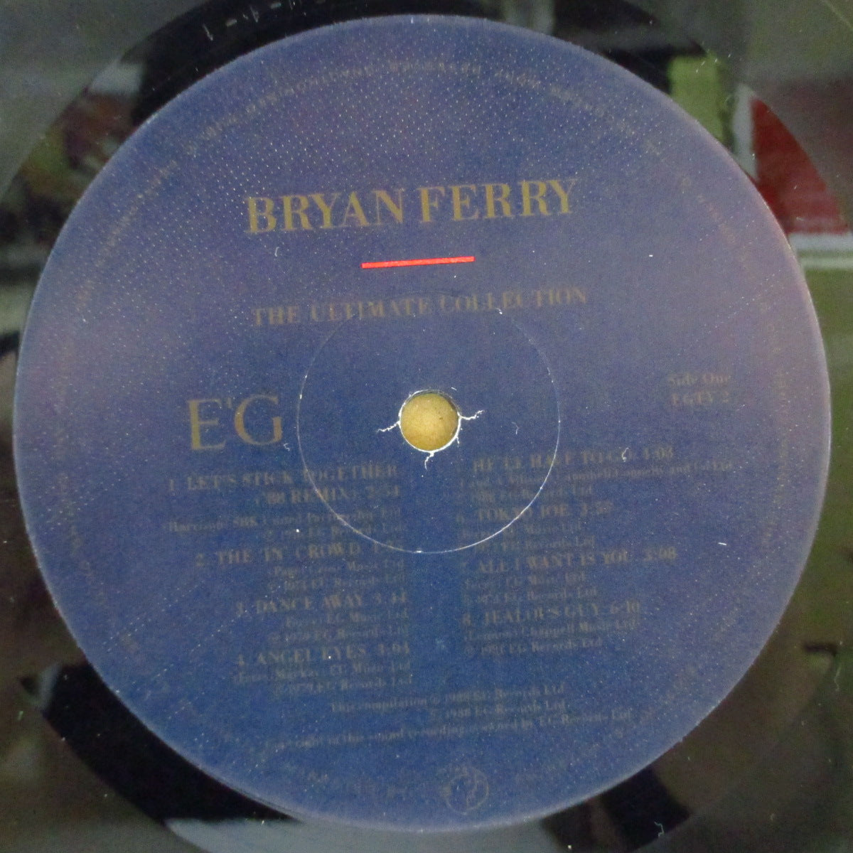 BRYAN FERRY (ブライアン・フェリー) - The Ultimate Collection With Roxy Music (UK オリジナル LP+インナー/レギュラー・シングル光沢ジャケ)