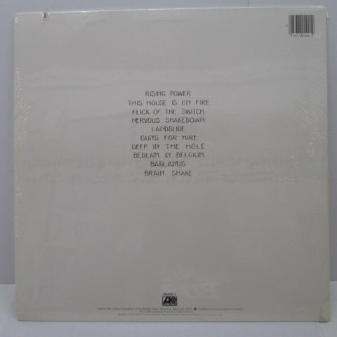 AC/DC (エーシー・ディーシー) - Flick Of The Switch (US オリジナル LP+インナー/エンボス仕様ジャケ)