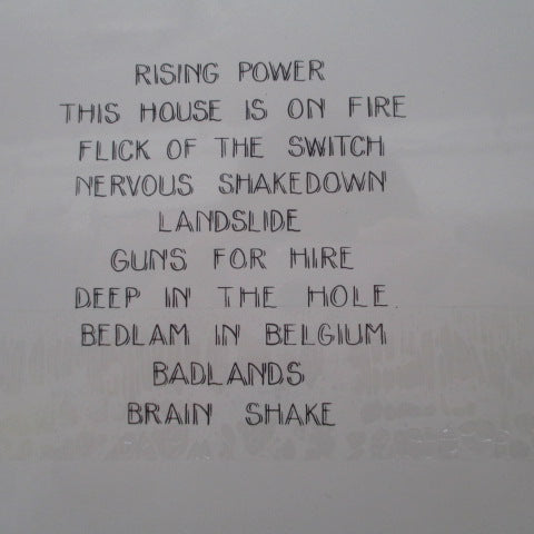 AC/DC (エーシー・ディーシー) - Flick Of The Switch (US オリジナル LP+インナー/エンボス仕様ジャケ)