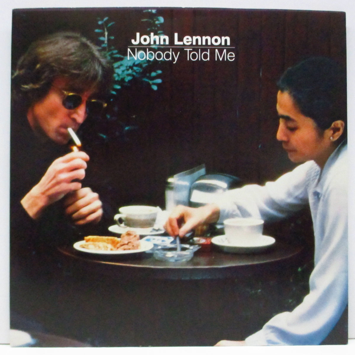 JOHN LENNON (ジョン・レノン) - Nobody Told Me (UK オリジナル「青プララベ#1、小穴フラットセンター7+
