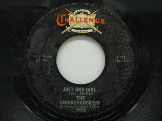 KNICKERBOCKERS - Just One Girl / Chapel In The Fields