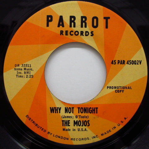 MOJOS - Why Not Tonight (US Promo 7")