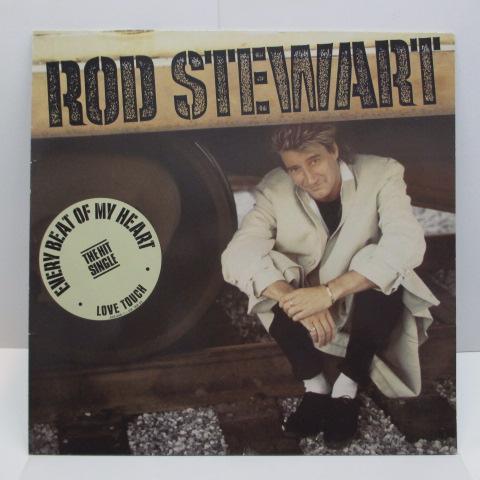 ROD STEWART (ロッド・スチュワート) - Every Beat Of My Heart (German Orig.LP+Inner/Stickered CVR)