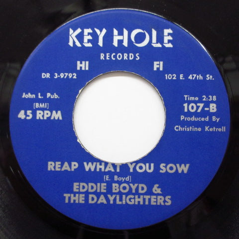 EDDIE BOYD & THE DAYLIGHTERS-Come On Home/Reap What You Sow