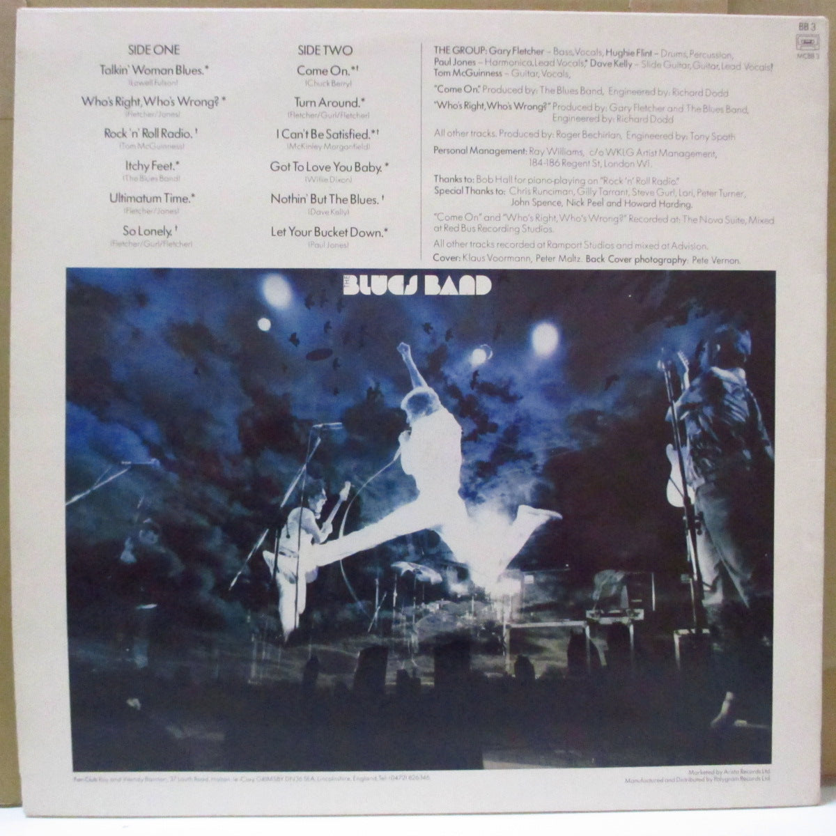 BLUES BAND (ブルース・バンド) - Itchy Feet (UK オリジナル LP+ポスター/ステッカー付きジ光沢ジャケ)