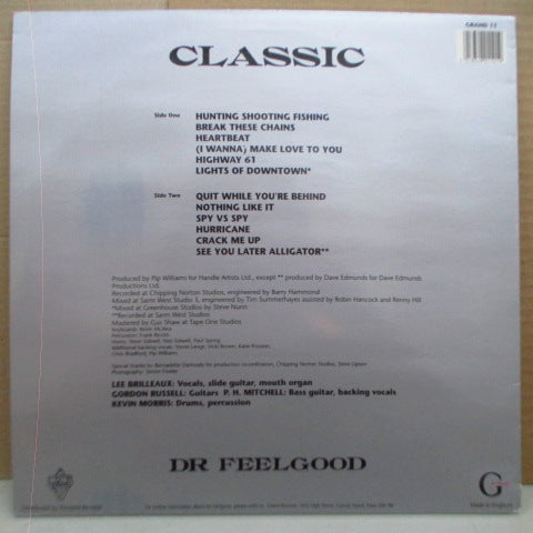 DR.FEELGOOD (ドクター・フィールグッド) - Classic (UK 再発 LP)