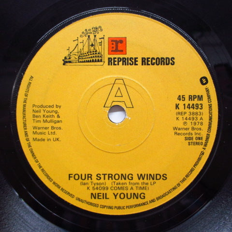 NEIL YOUNG-Four Strong Winds (UK Orig.) - レコード