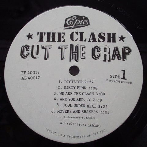CLASH, THE (ザ・クラッシュ) - Cut The Crap (US Orig.LP/Red Title CVR)