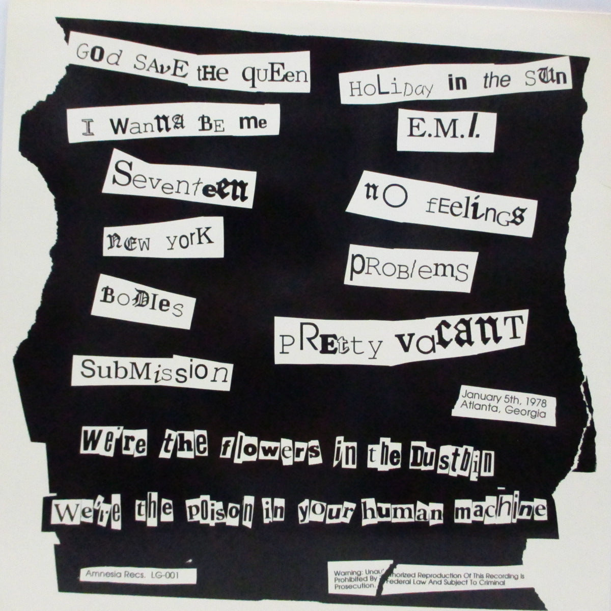 SEX PISTOLS (セックス・ピストルズ) - My Name Is John (US Unofficial LP)