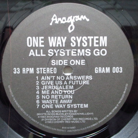 ONEWAY SYSTEM (ワンウェイ・システム) - All Systems Go (UK オリジナル LP+インナー)