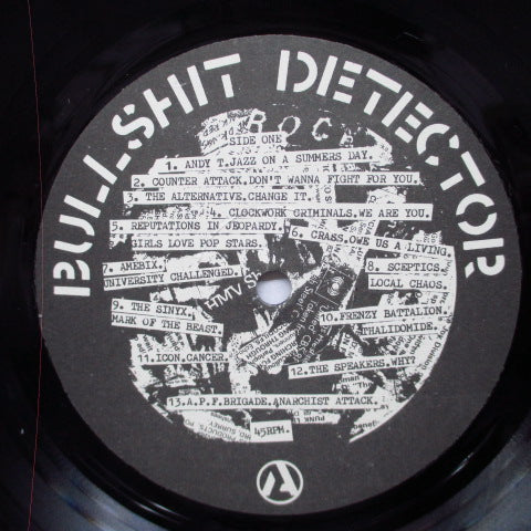 V.A. (Crassレコーズ「デモ音源」コンピ)- Bullshit Detector (UK オリジナル LP/ポスタージャケ)