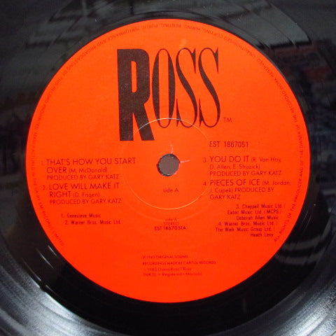 DIANA ROSS (ダイアナ・ロス) - Ross (UK Orig.LP/Promo Sticker Embossed CVR)