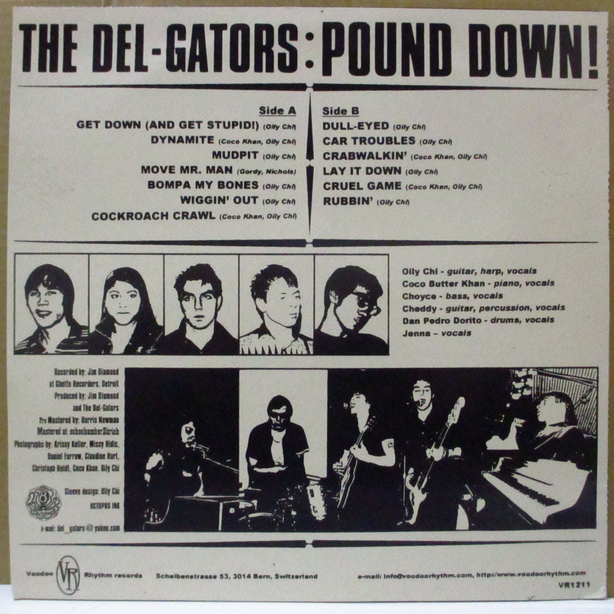 DEL-GATORS, THE (デル-ゲイターズ) - Pound Down! (Swiss オリジナル LP+インサート/廃盤 New)