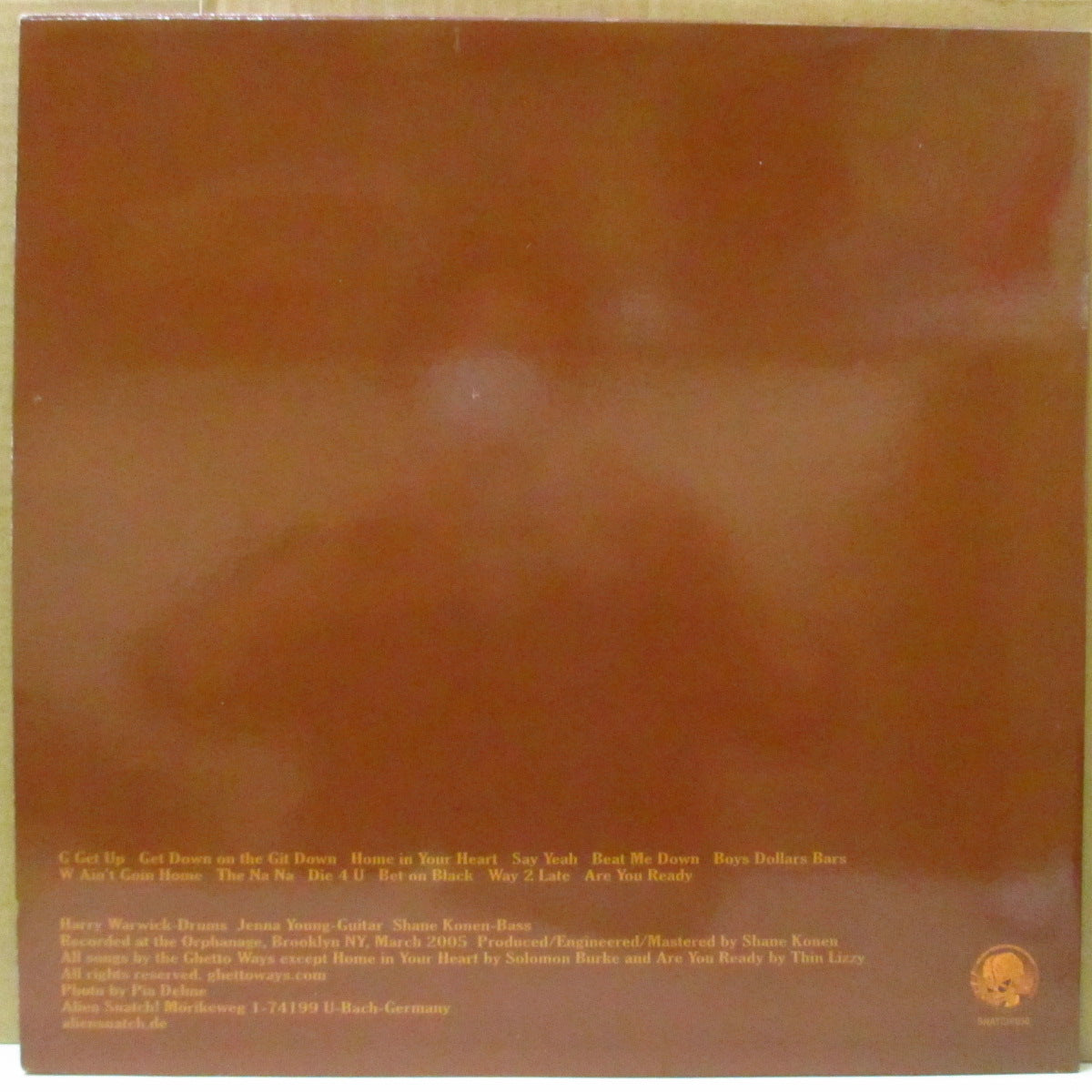 GHETTO WAYS (ゲットー・ウェイズ) - Solid Brown (German オリジナル LP/廃盤 New)