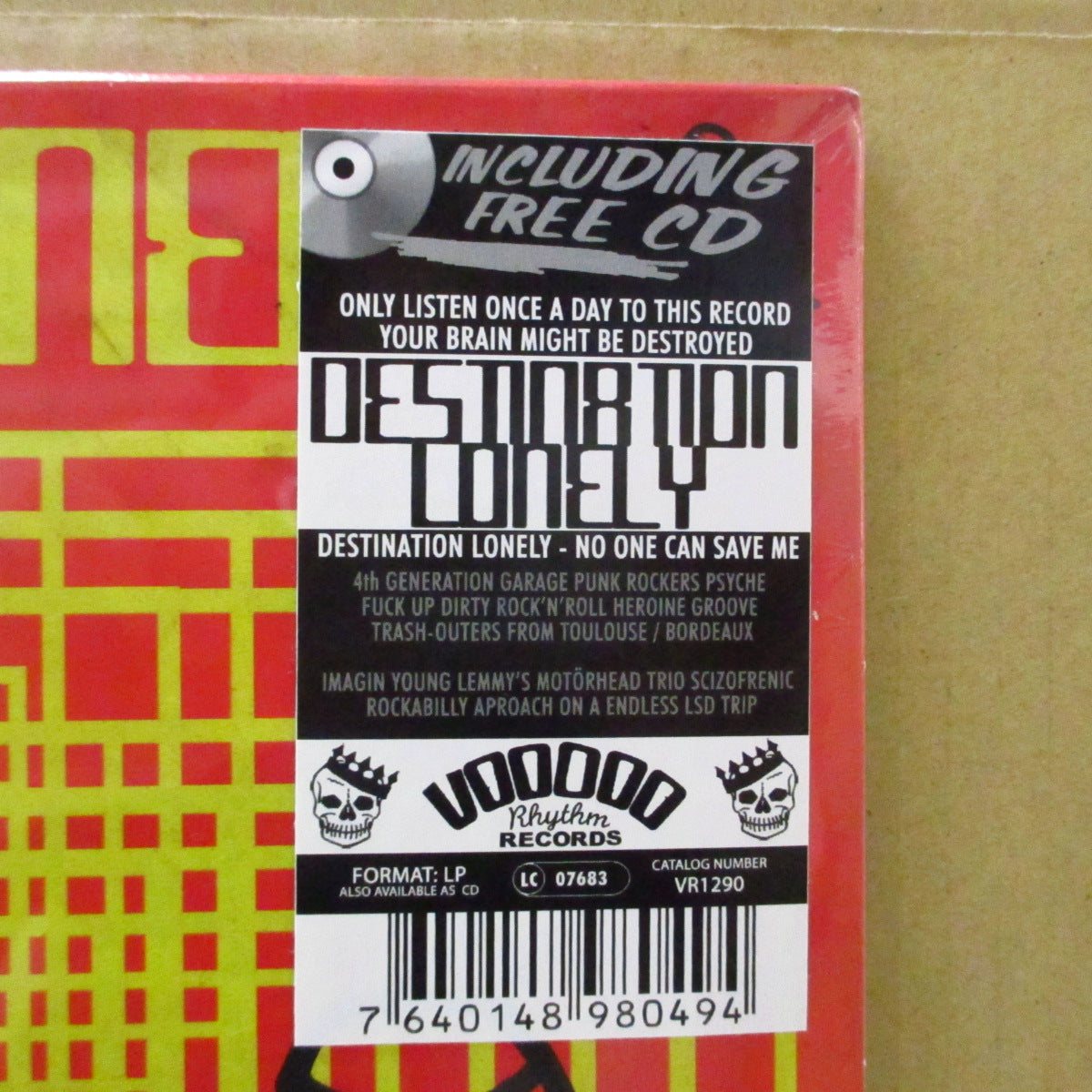 DESTINATION LONELY (デスティネーション・ロンリー) - No One Can Save Me (Swiss オリジナル LP+CD-レアステッカー付きジャケ/廃盤 New)