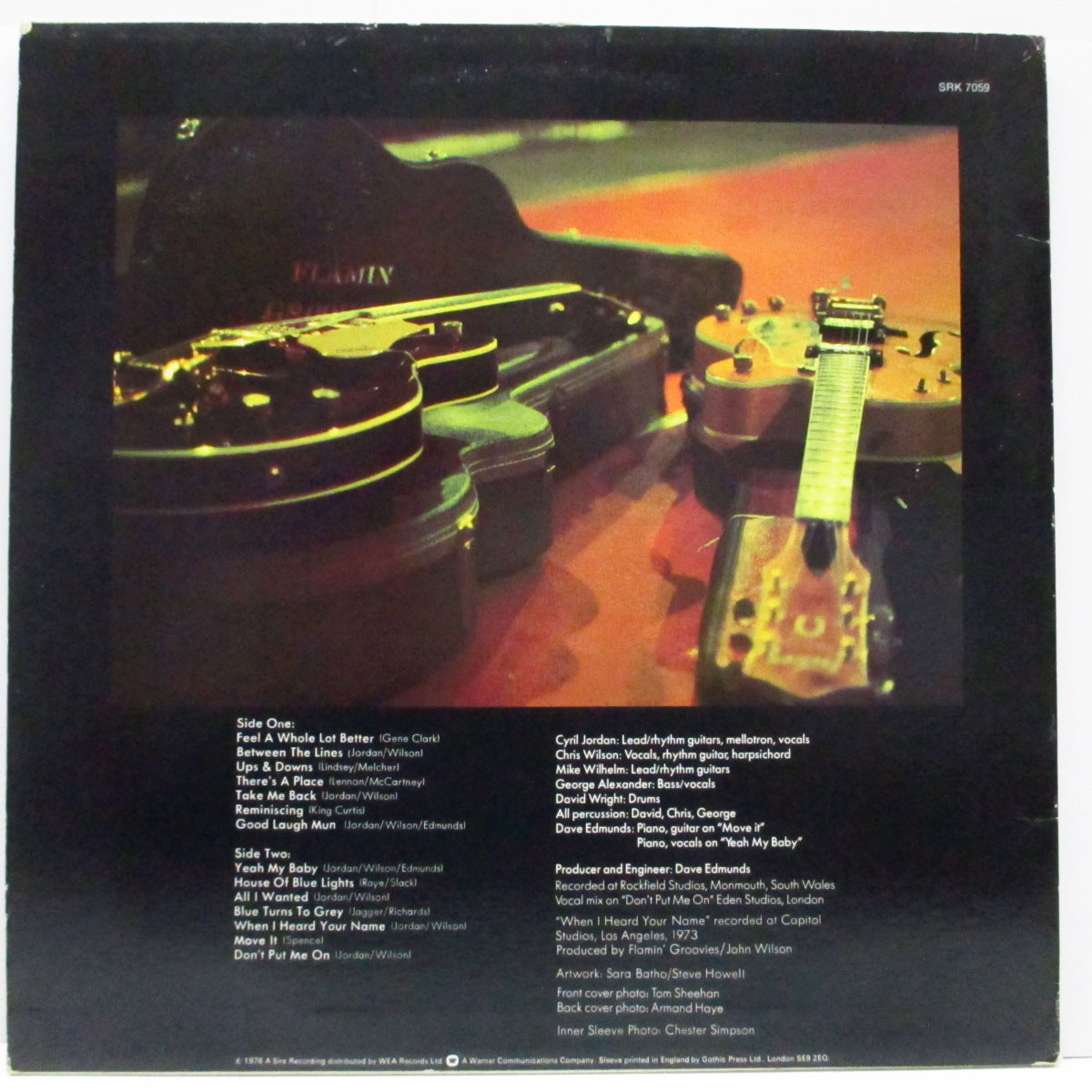 FLAMIN’ GROOVIES (フレイミン・グルーヴィーズ) - Now (UK '78 再発 LP+インナー、Stickered CVR/SRK 7059)