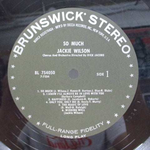 JACKIE WILSON (ジャッキー・ウィルソン) - So Much (US Orig.Stereo LP)