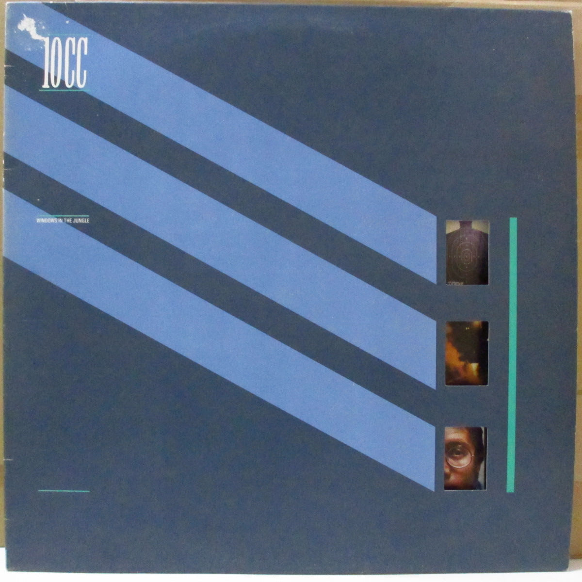 10 CC (テン・シーシー) - Windows In The Jungle (UK オリジナル LP+インナー/特殊ダイカット光沢ジャケ)