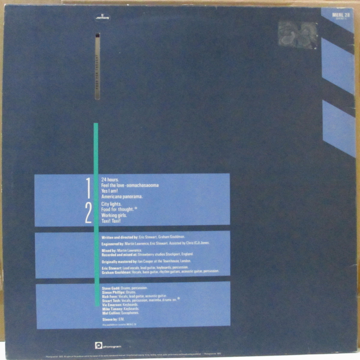 10 CC (テン・シーシー) - Windows In The Jungle (UK オリジナル LP+インナー/特殊ダイカット光沢ジャケ)