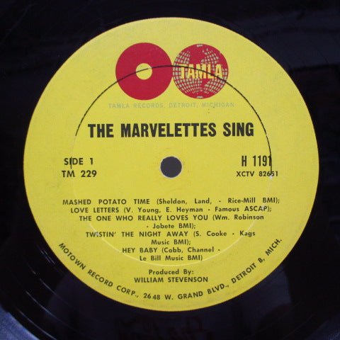 MARVELETTES (マーヴェレッツ) - The Marvelettes Sing (US '63 Re Mono LP)