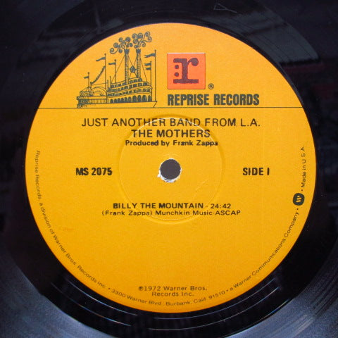 FRANK ZAPPA (MOTHERS OF INVENTION) (フランク・ザッパ / マザーズ・オブ・インヴェンション ) - Just Another Band From L.A. (US 2nd Press LP/W Logo)