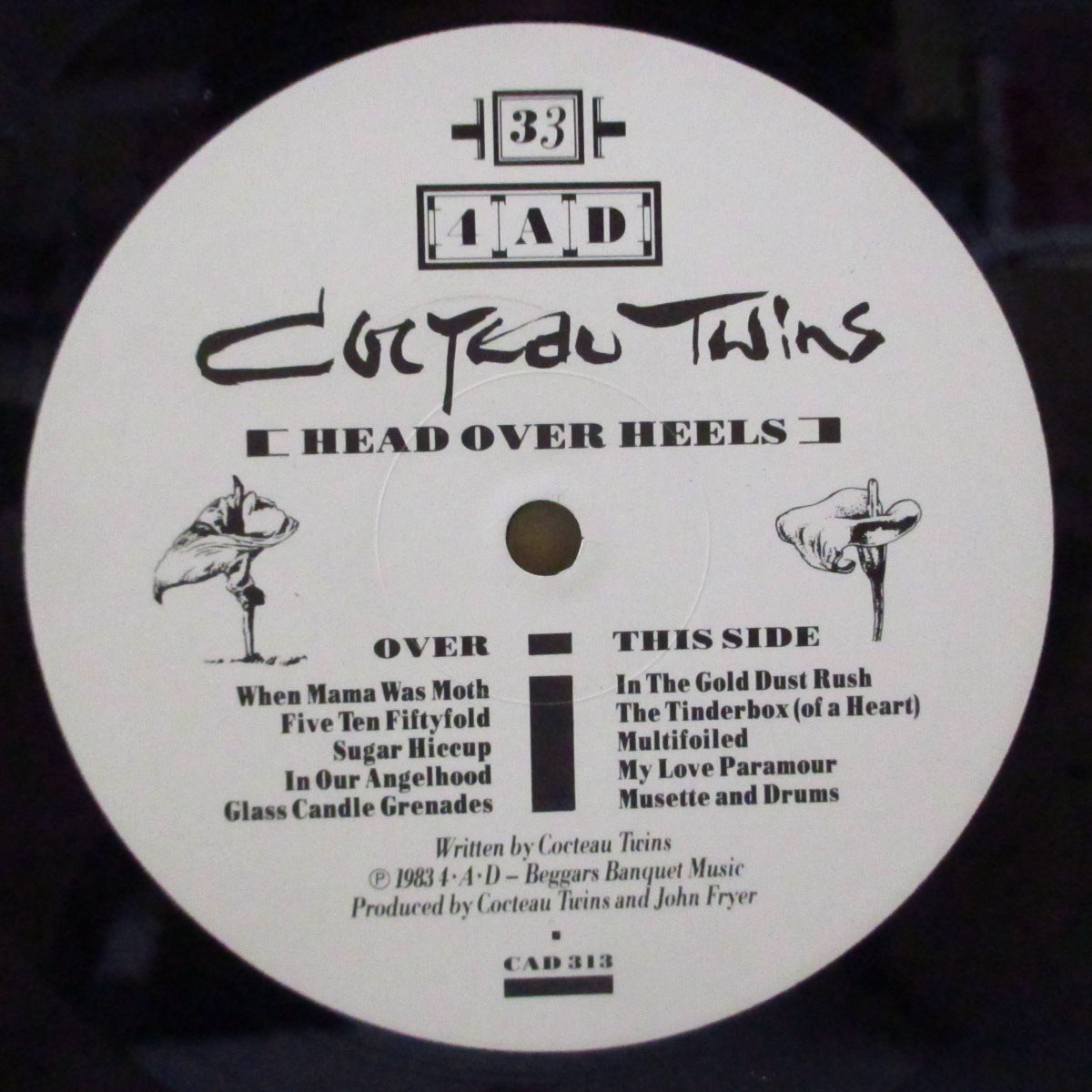 COCTEAU TWINS (コクトー・ツインズ) - Head Over Heels (UK オリジナル LP+マットソフト紙インナー/光沢ジャケ)