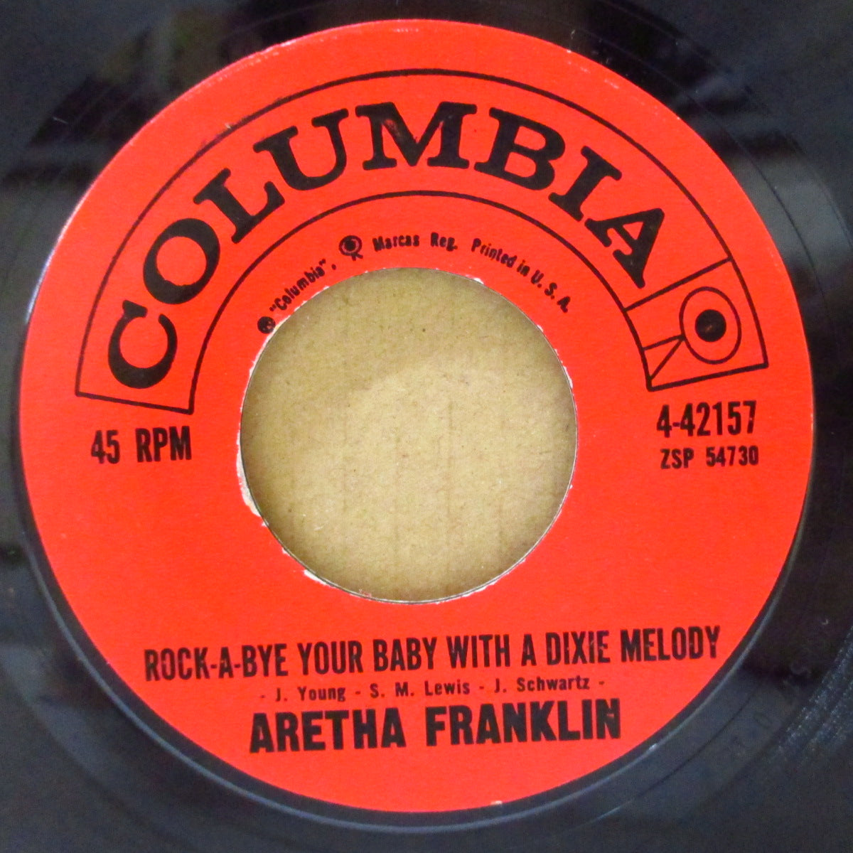 ARETHA FRANKLIN (アレサ・フランクリン) - Rock-A-Bye Your Baby WIth A Dixie Melody (US Orig.7")