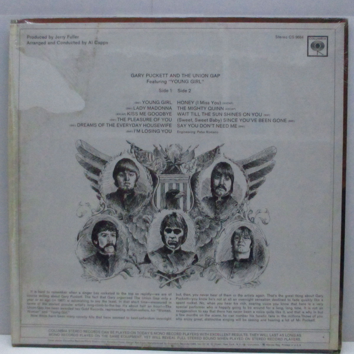 GARY PUCKETT & THE UNION GAP (ゲイリー・パケット&ユニオン・ギャップ) - S.T. Featuring "Young Girl" (US Orig.Stereo LP)