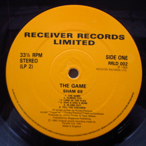 SHAM 69 (シャム 69) - Hersham Boys / The Game (UK '89 再発 2xLP/光沢見開きジャケ) 3rd & 4th アルバムのカップリング!