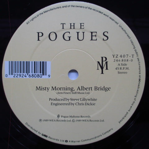 POGUES, THE (ザ ・ポーグス) - Misty Morning Albert Bridge +2 (UK Orig.12"/YZ 407TW/No Print)