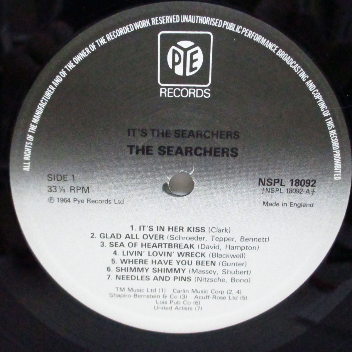 SEARCHERS (サーチャーズ) - It’s The Searchers (UK '80 Re LP+No Barcode CVR/NSPL 18092)