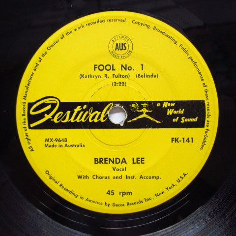 BRENDA LEE - Anybody But Me (OZ Orig)