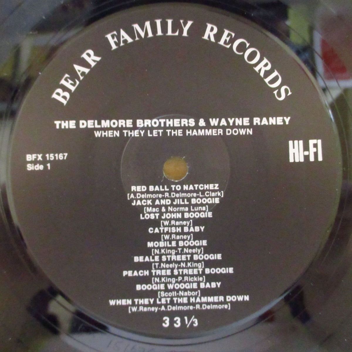 DELMORE BROTHERS & WAYNE RANEY (デルモア・ブラザーズ) - When They Let The Hammer Down (German オリジナル LP)