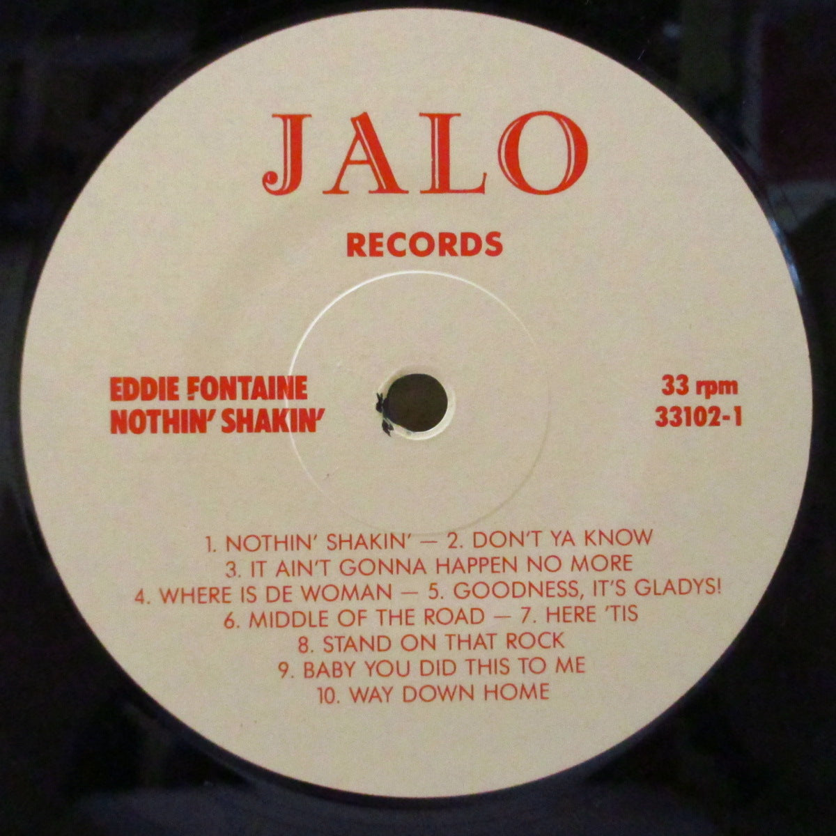 EDDIE FONTAINE (エディ・フォンテイン) - Nothin' Shakin' (EU 限定クリーム・ラベ LP/廃盤)