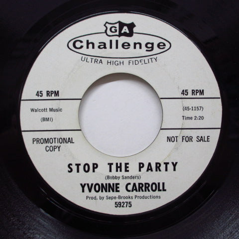 YVONNE CARROLL (イヴォンヌ・キャロル) - A Little Bit Of Soap (Promo)