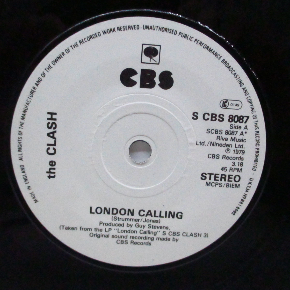 CLASH, THE (ザ・クラッシュ) - London Calling (UK オリジナル 7"+緑ジャケ)