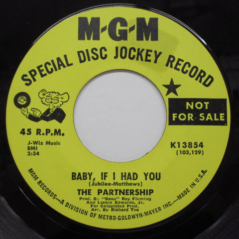 PARTNERSHIP (パートナーシップ) - Not For Love Nor Money (Promo)