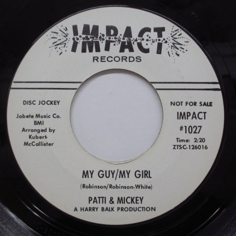 PATTI & MICKEY - My Guy/My Girl (Promo)